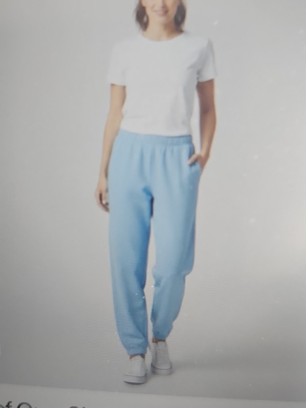 NWT Women's Year of Ours Sky Blue Cotton Jogger Pants Pockets XL/2XL